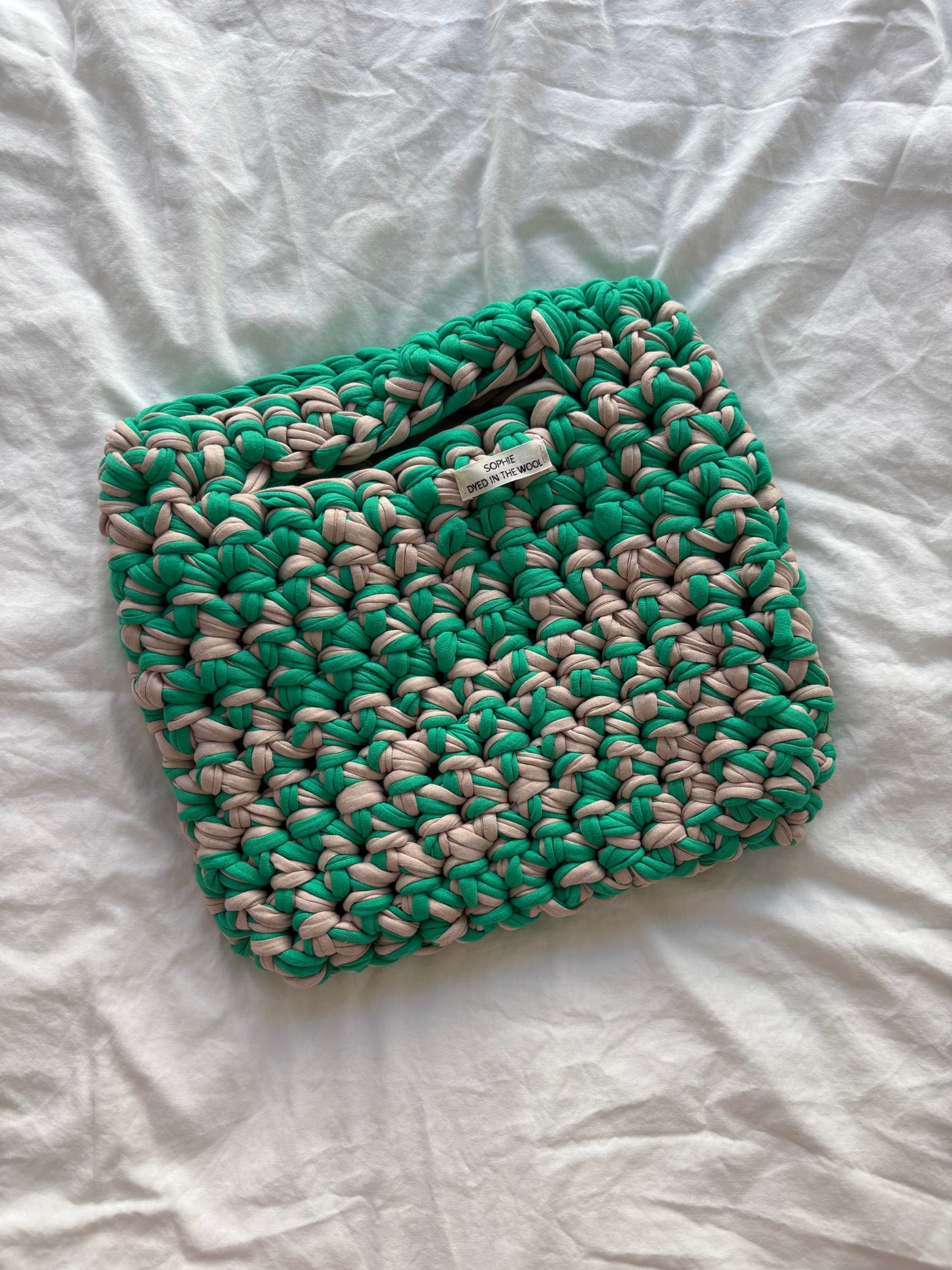 recycled yarn bag