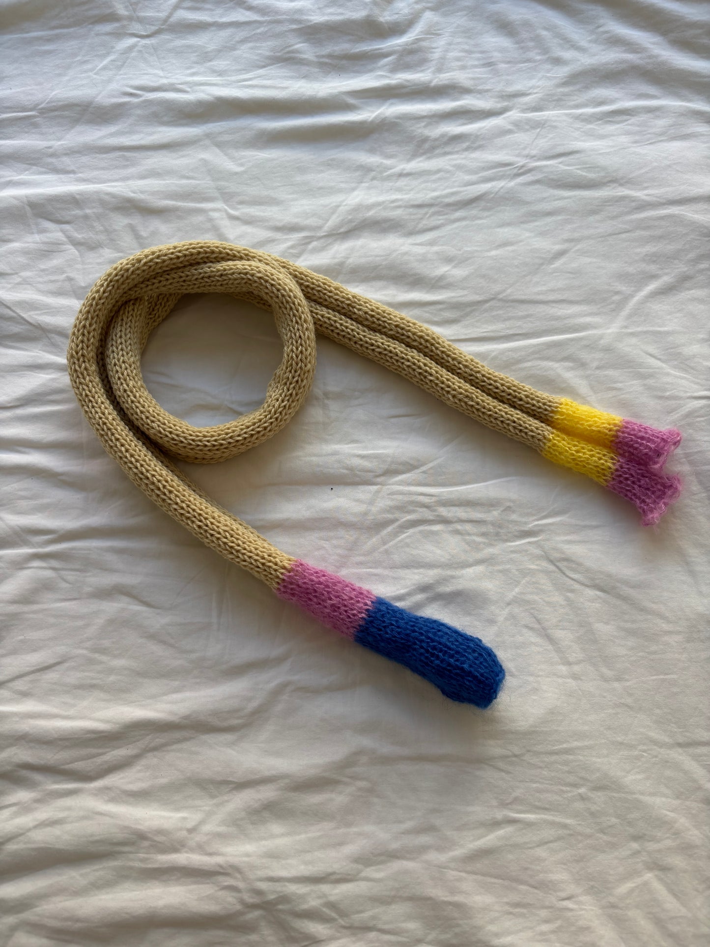 Wool and mohair scarf