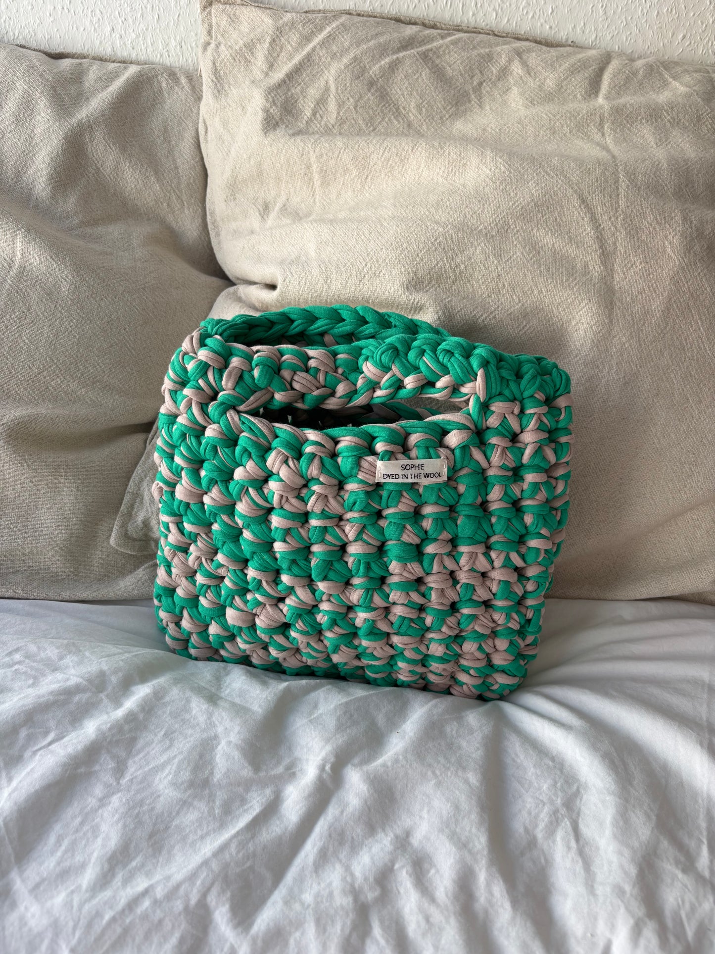 recycled yarn bag