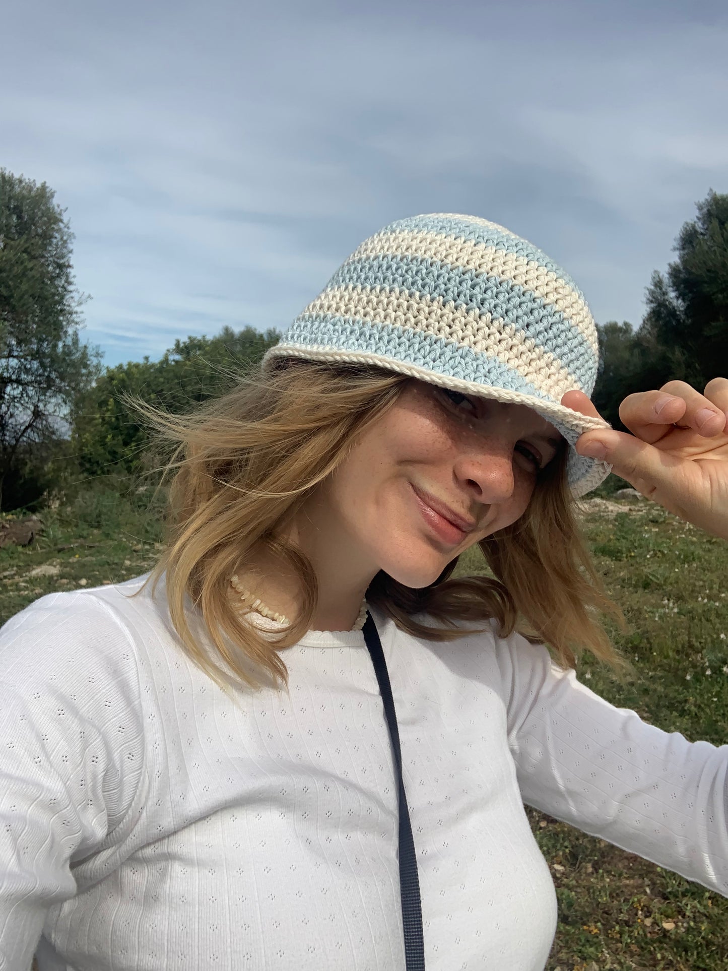 summer hat striped