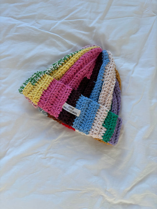 rainbow beanie