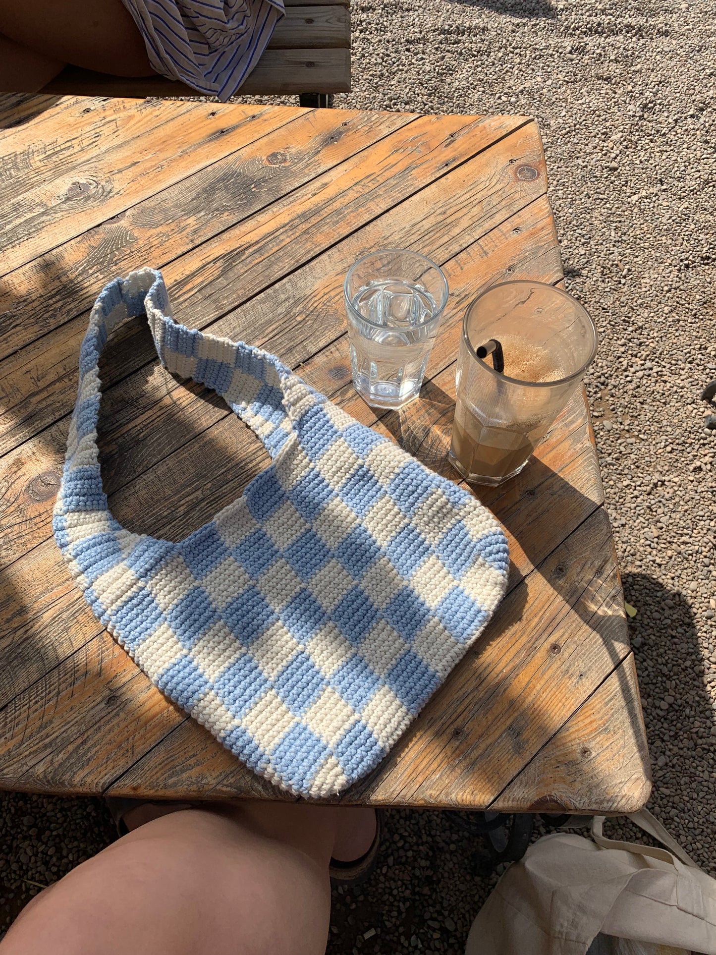 chess checkered bag