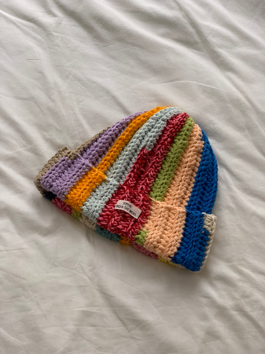 rainbow beanie