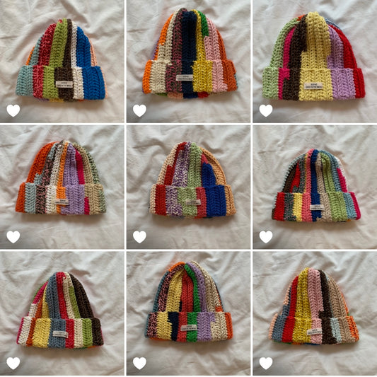 PREORDER rainbow beanie