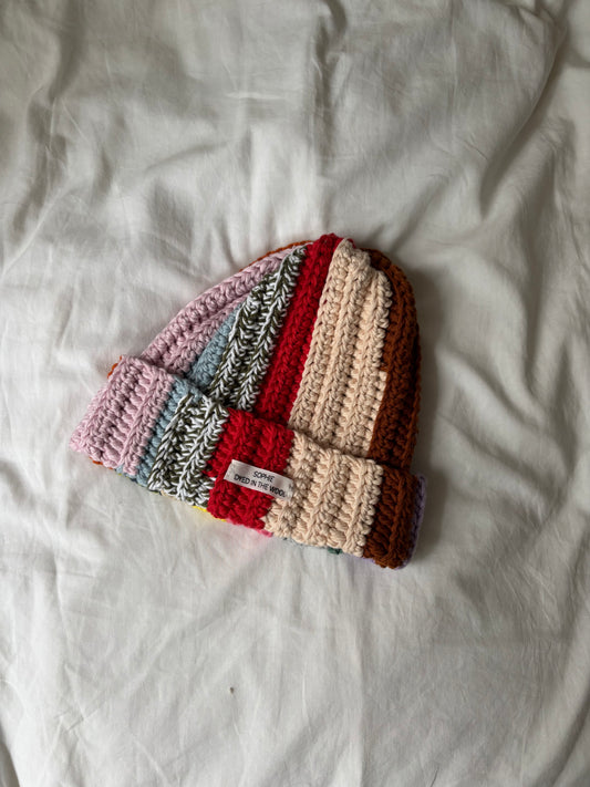 rainbow beanie