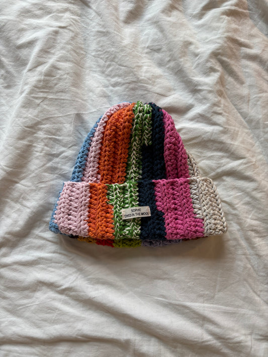 rainbow beanie