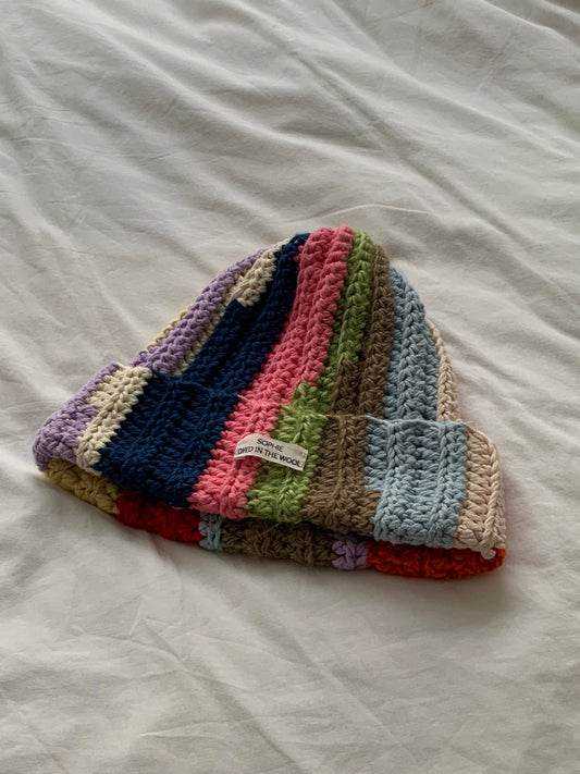 rainbow beanie