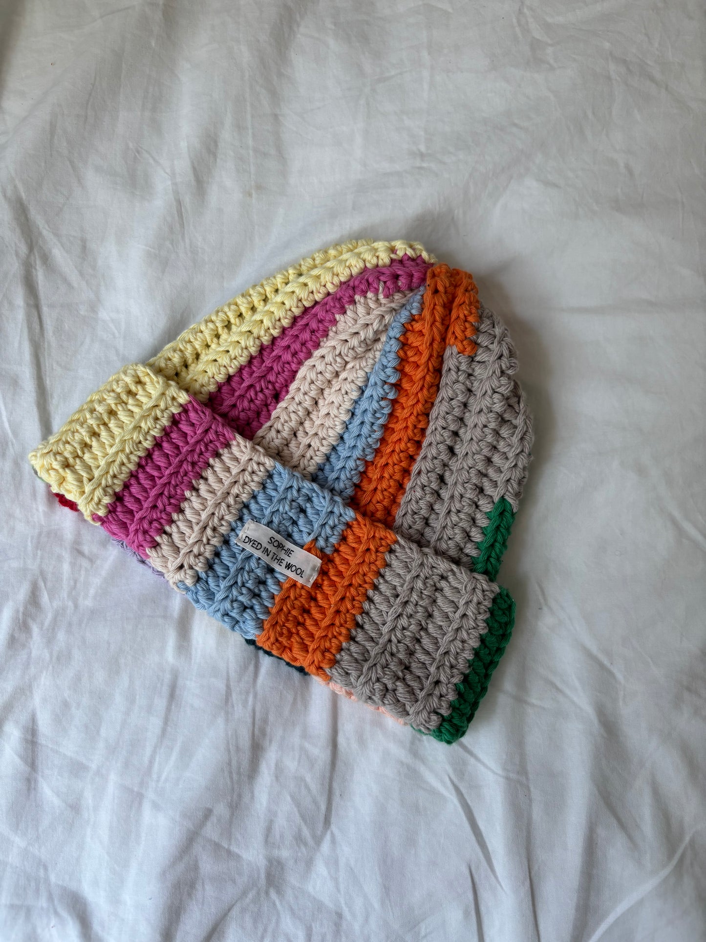 rainbow beanie