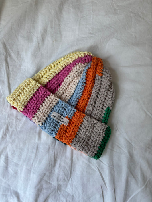 rainbow beanie