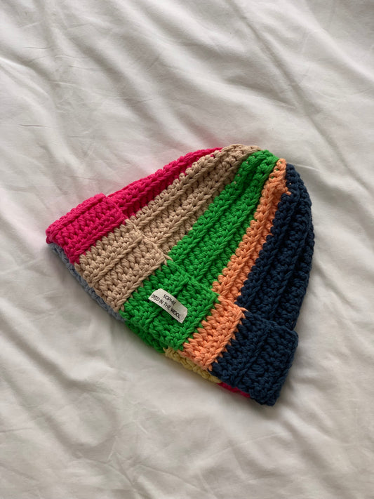 rainbow beanie