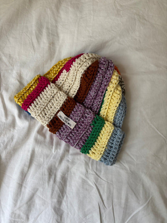 rainbow beanie