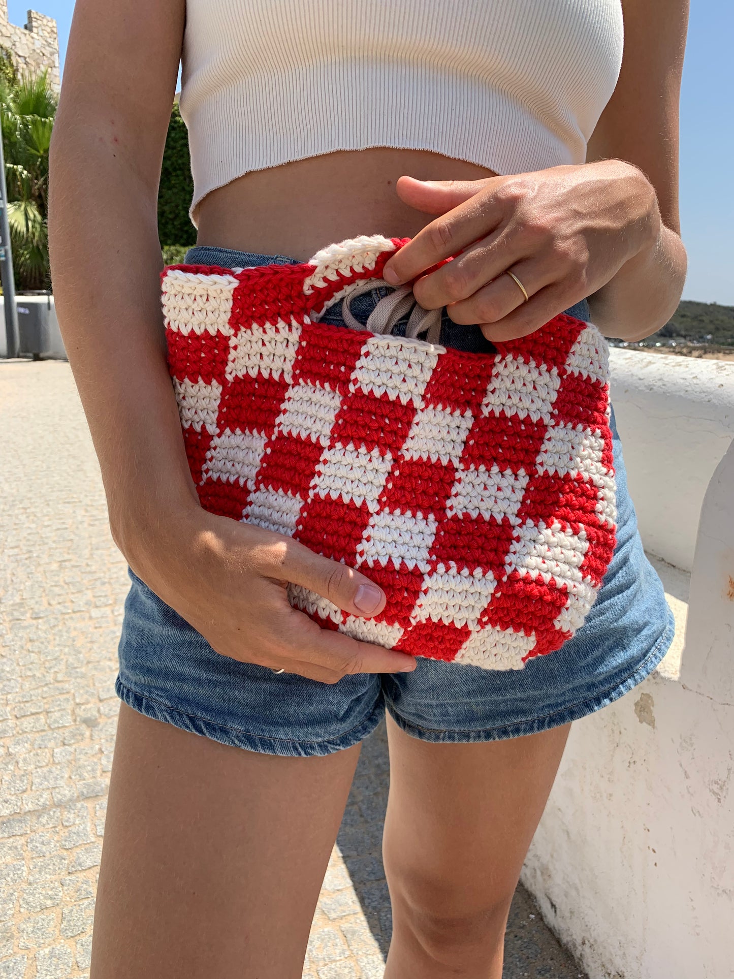 chess checkered bag