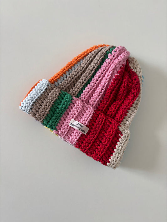 rainbow beanie
