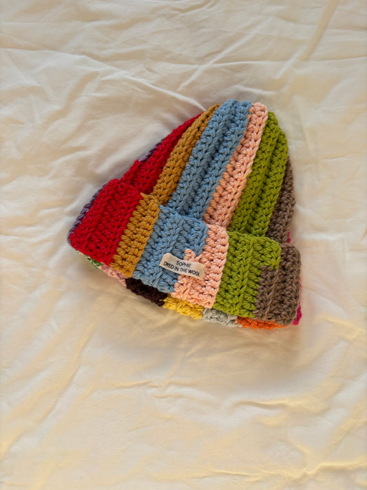 rainbow beanie