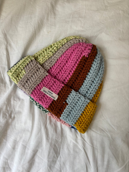 rainbow beanie