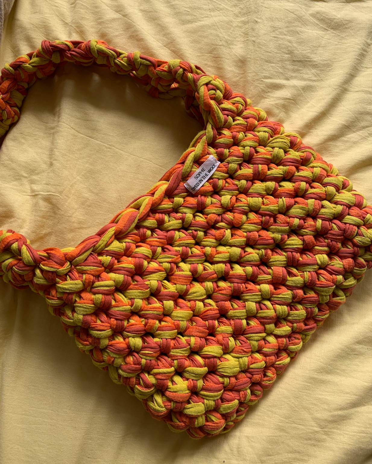 recycled yarn bag