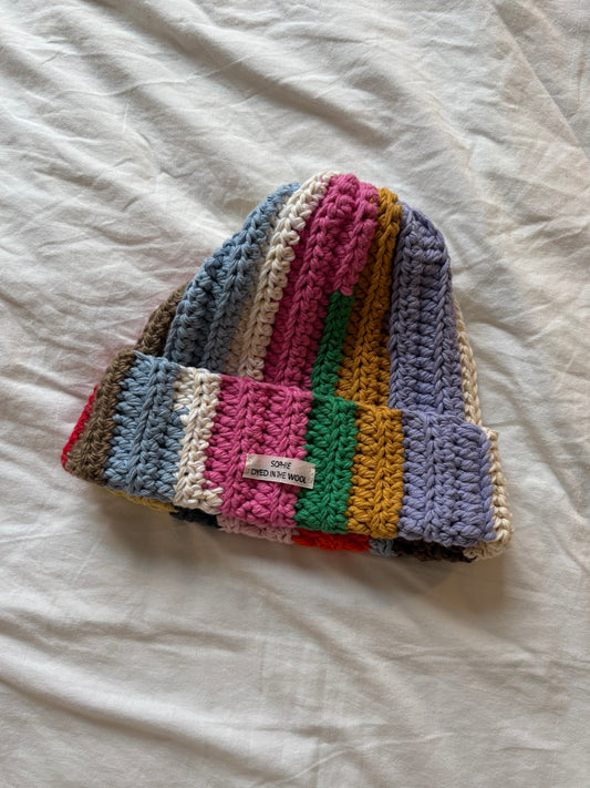 rainbow beanie