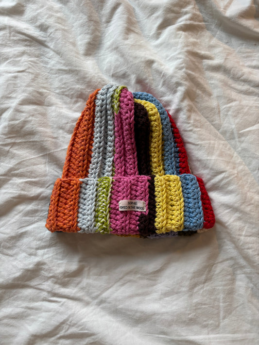 rainbow beanie