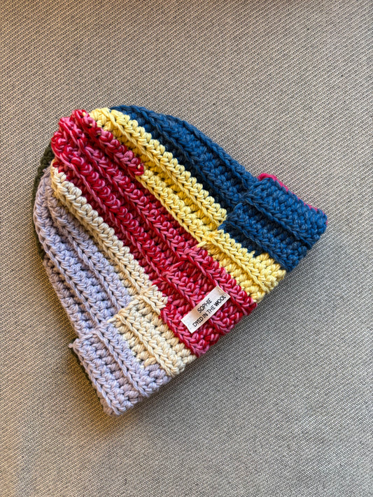 rainbow beanie