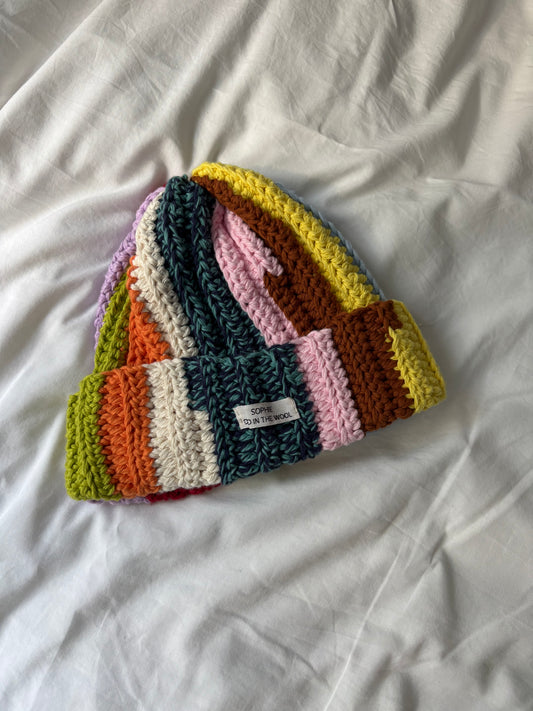rainbow beanie