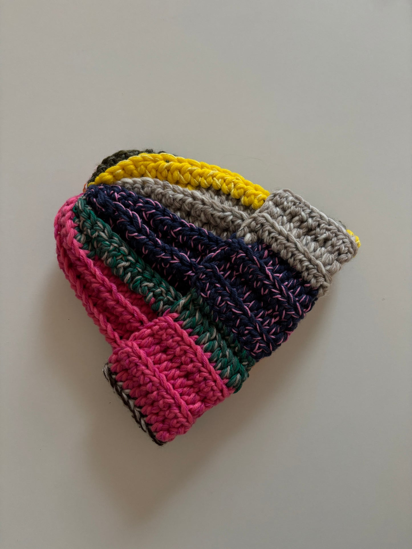 wool rainbow beanie