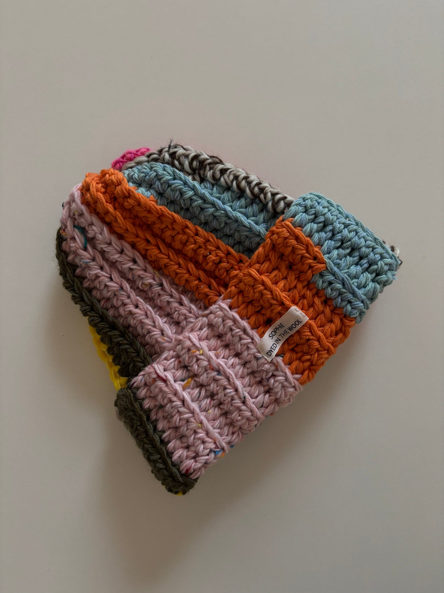 wool rainbow beanie