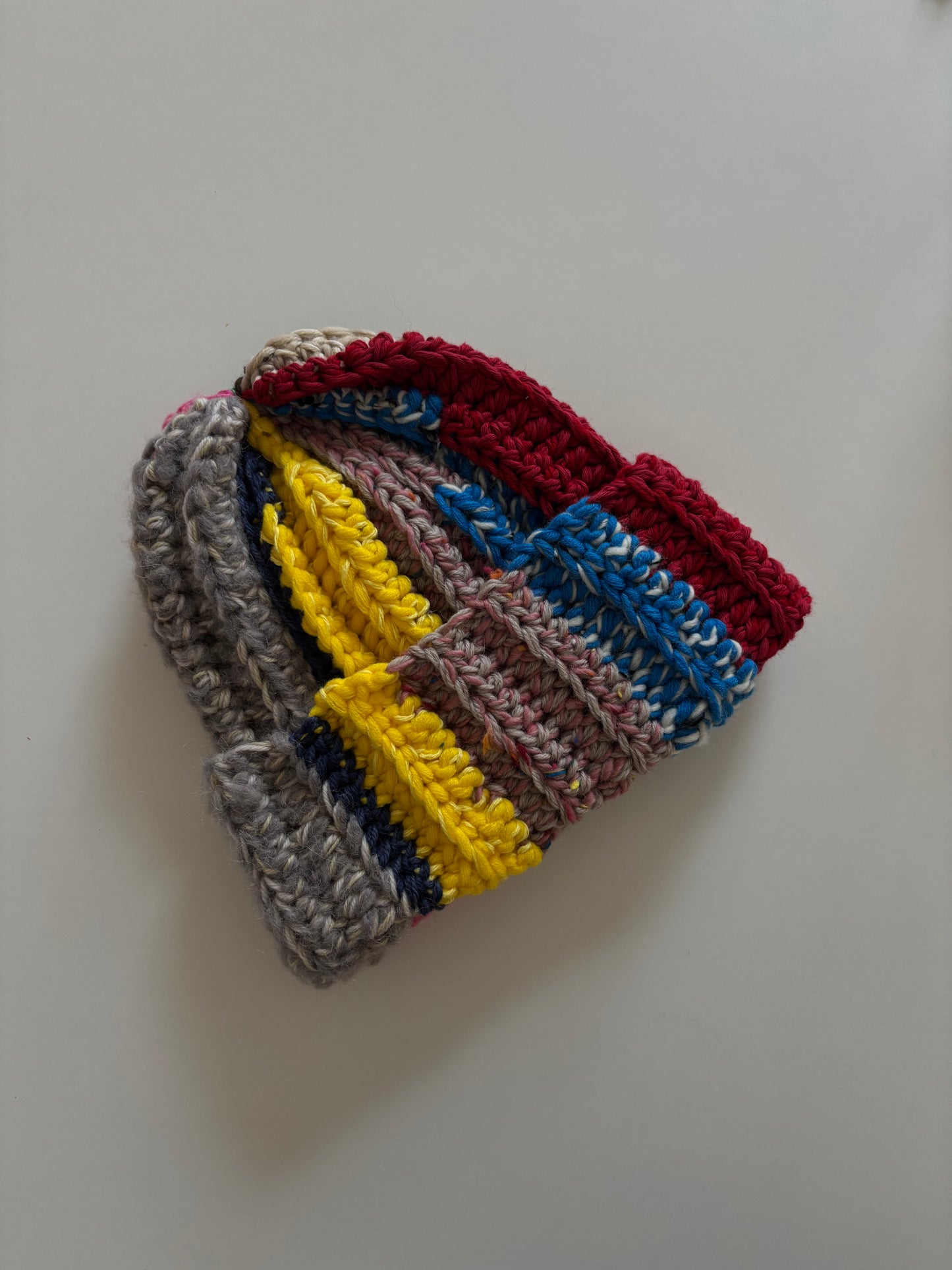 wool rainbow beanie