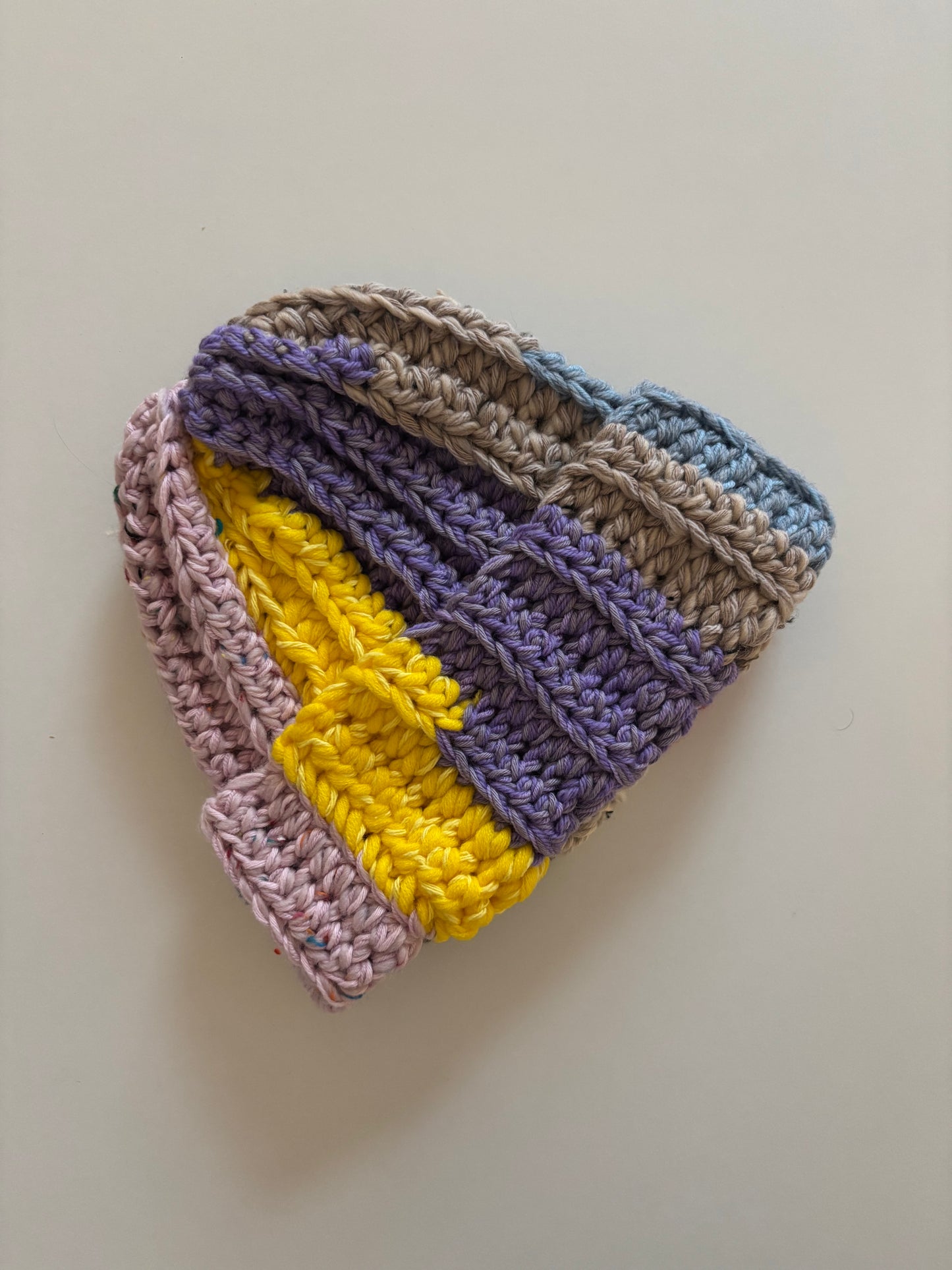 wool rainbow beanie
