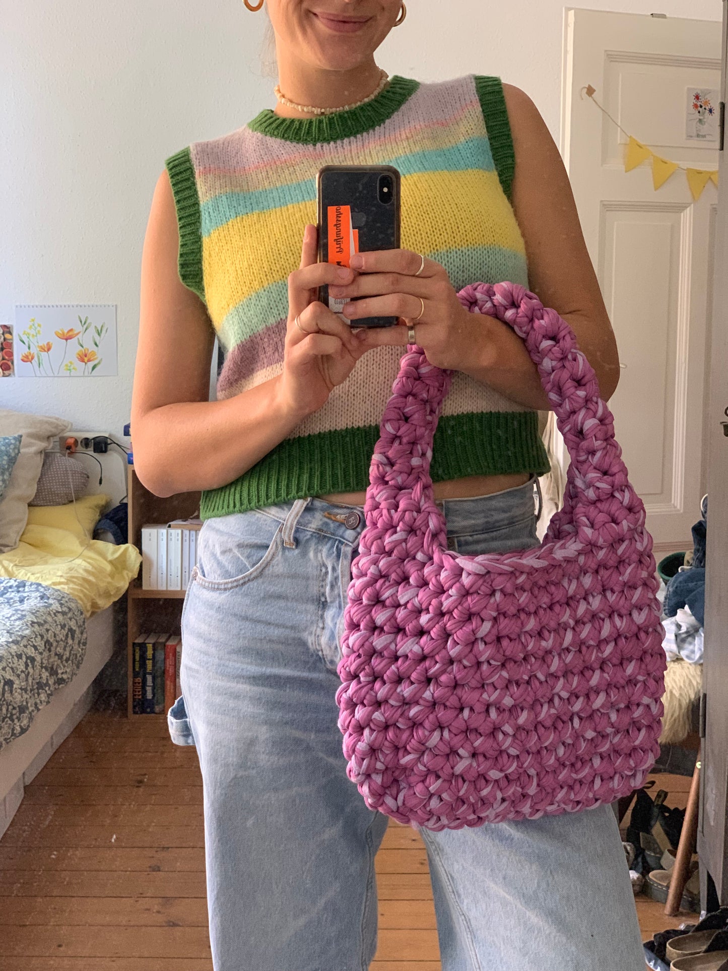 recycled yarn bag